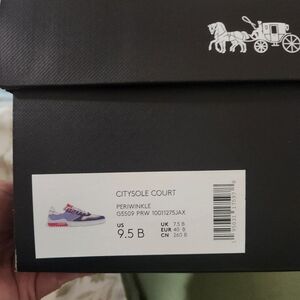 Coach Citysole Court Sneakers - Periwinkle and Red